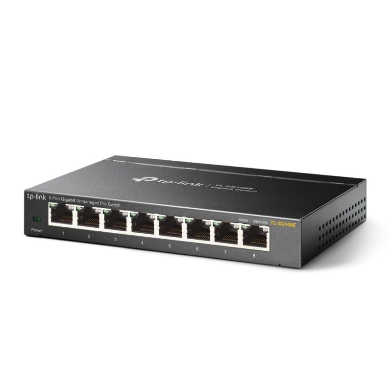 Switch Tp-link Easy Smart Tl-sg108e 8 Portas / Rj-45 10 / 100 / 1000