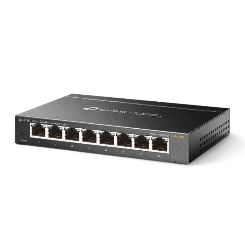 Switch Tp-link Tl-sg108s 8 Portas / Rj-45 10 / 100 / 1000