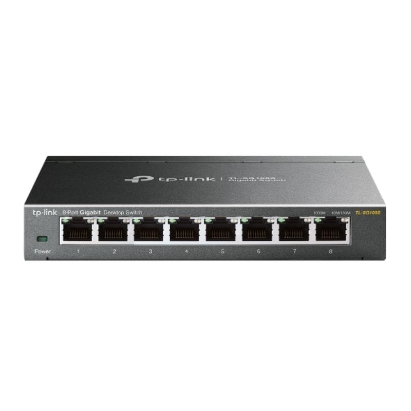 Switch Tp-link Tl-sg108s de 8 Portas / Rj-45 10 / 100 / 1000