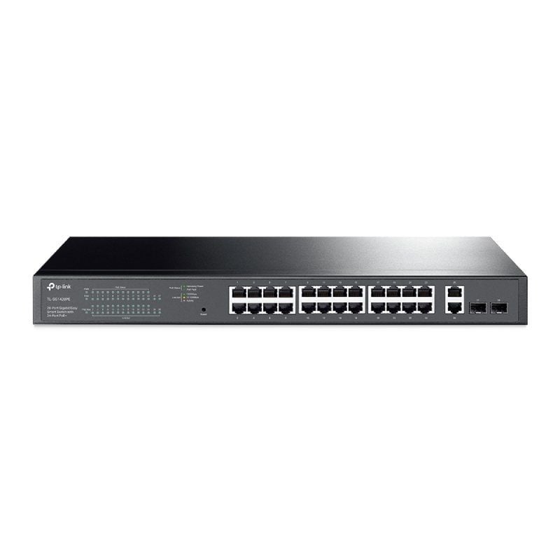 Tp-link Gigabit Tl-sg1428pe 28 Portas / Rj-45 10 / 100 / 1000 Poe+ / SFP Switch Gerido