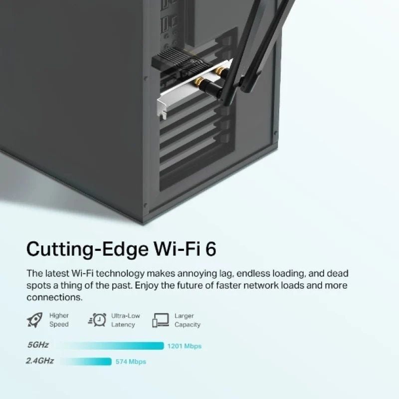 Placa de Rede Tp-link Archer TX20E Wireless-pci Express / 1800mbps / 2.4 / 5ghz