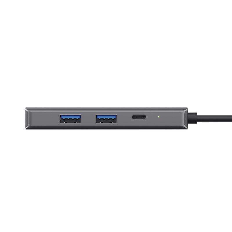 Base de Ligação USB Tipo C Trust Dalyx / 2xusb / 2xusb Tipo C / 1xhdmi 4K / 1xrj45 / Cinzento