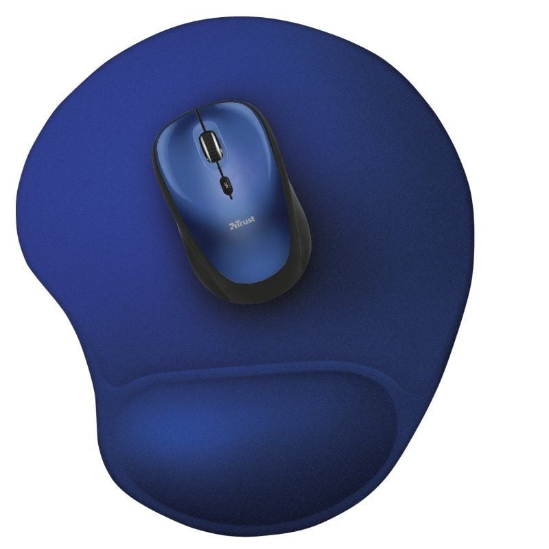 Tapete de Rato Ergonómico em Gel Trust Bigfoot / 16 X 205 X 236 Mm / Azul