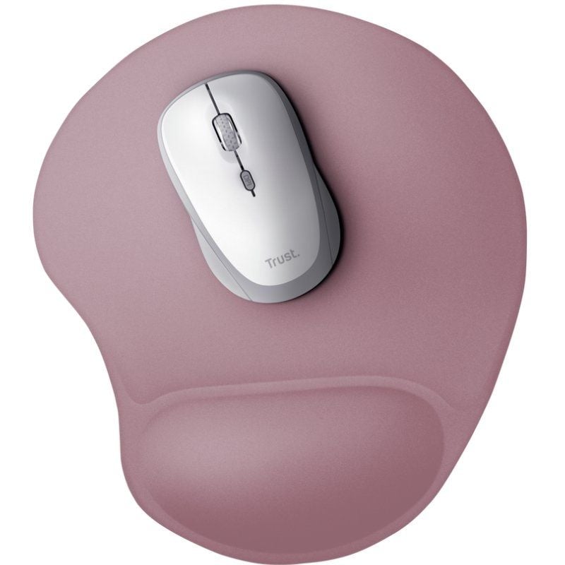 Tapete de Rato Ergonómico Trust Bigfoot Pad / 16 X 205 X 236mm / Rosa