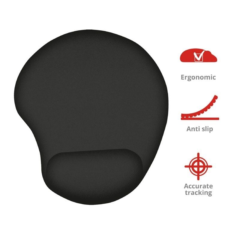 Tapete de Rato Ergonómico Trust 16977 / 16 X 205 X 236 Mm