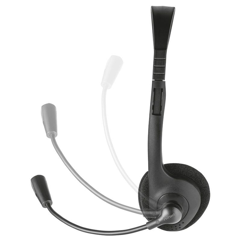 Trust Primo Chat Auscultadores / com Microfone / Jack 3.5 / Preto