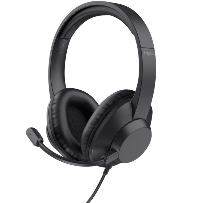 Trust Ayda Max Auscultadores / com Microfone / Jack 3.5 / Preto