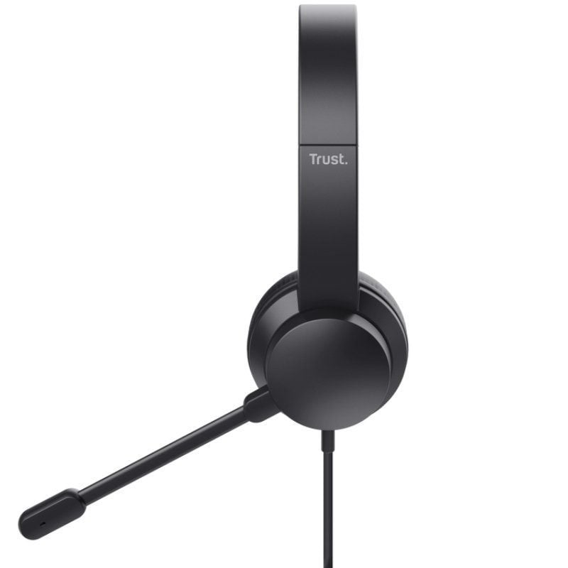 Trust Ayda Headphones / Auscultadores com Microfone / USB / Preto