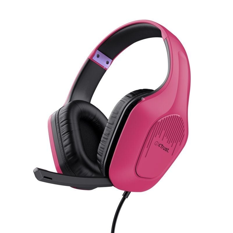 Auscultadores para Jogos com Microfone Trust Gaming GXT 415 Zirox / Jack 3.5 / Rosa