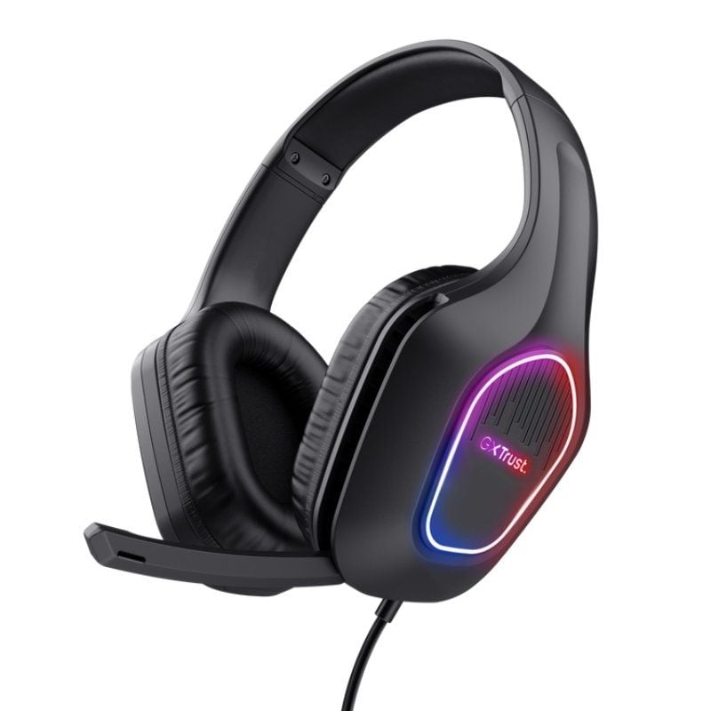 Auscultadores para Jogos com Microfone Trust Gaming GXT 416 Zirox / Jack 3.5 / USB Preto
