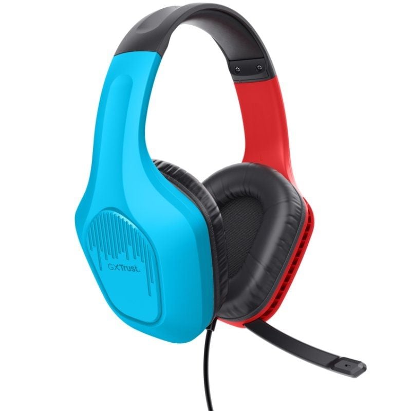 Auscultadores para Jogos com Microfone Trust Gaming GXT 416S Zirox / Jack 3.5 / Azul e Vermelho
