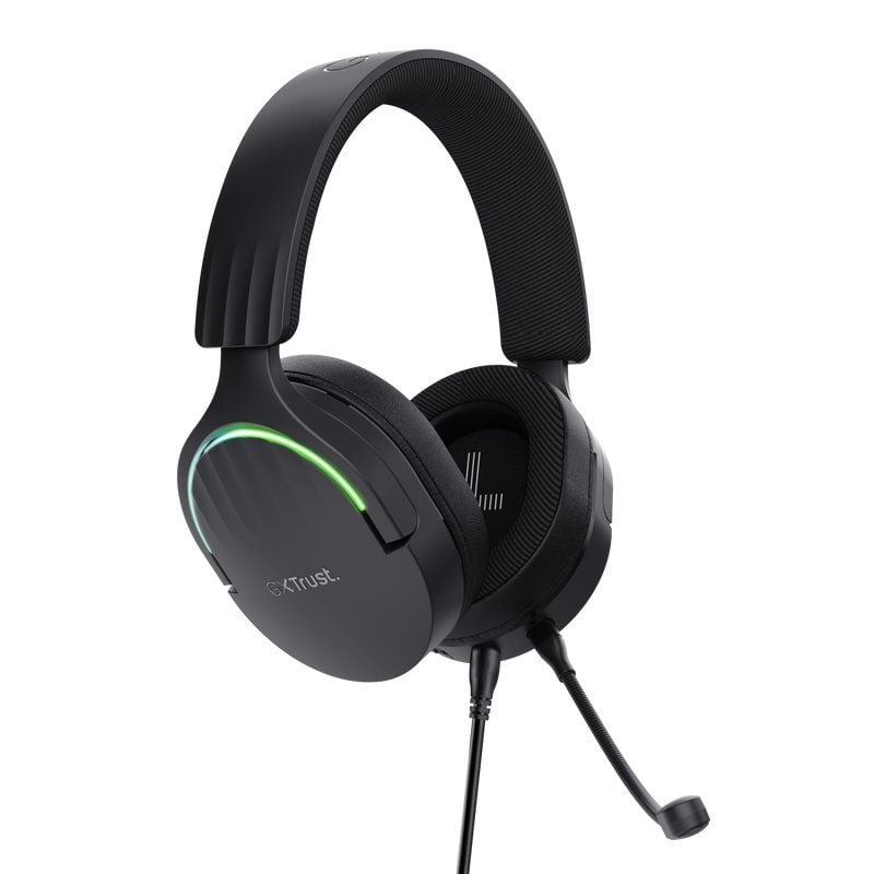 Auscultadores para Jogos com Microfone Trust Gaming GXT 490 Fayzo / USB 2.0 / Preto