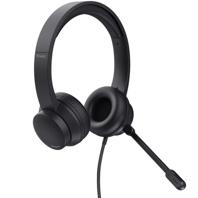 Trust Hs-201 Auscultadores USB / com Microfone / USB / Preto