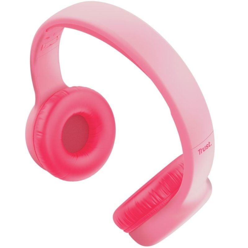 Trust Nouna Kids Auscultadores para Crianças / com Microfone / Cor-de-rosa