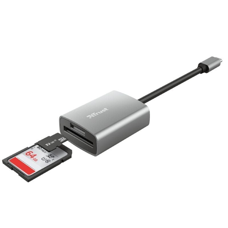 Trust Dalyx Leitor de Cartões Externo / USB Type-c