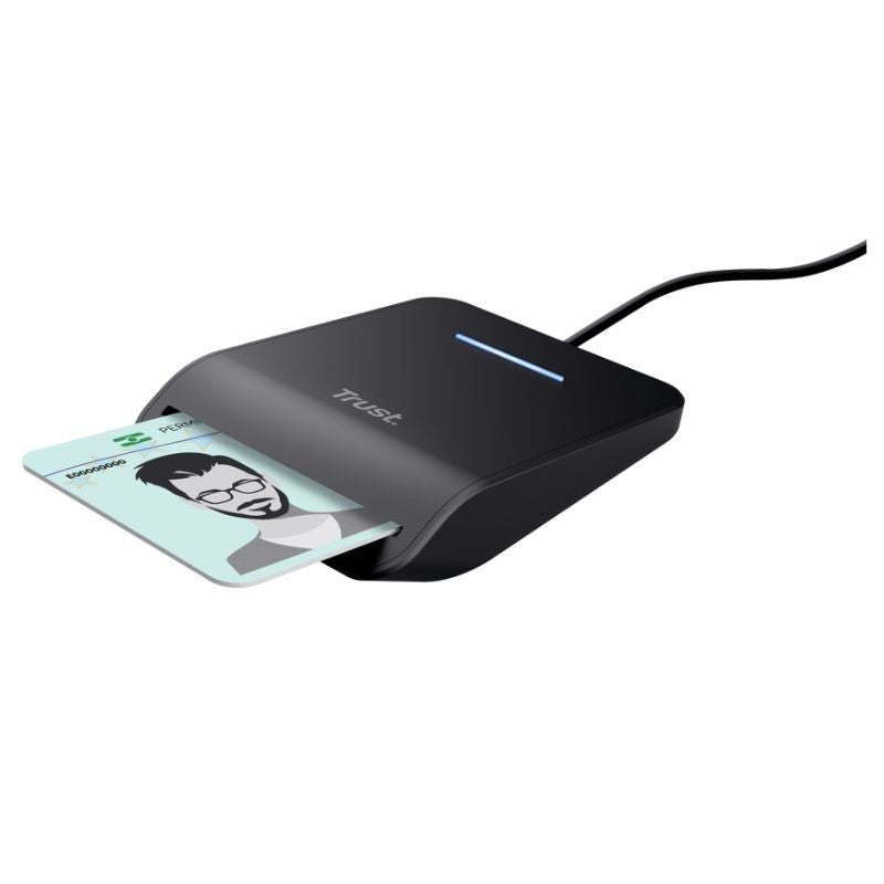 Leitor de BI Trust Primo 26061 / USB Tipo C / Preto