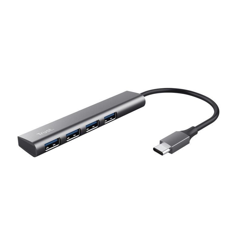 Hub USB Tipo C Trust Halyx / 4xusb