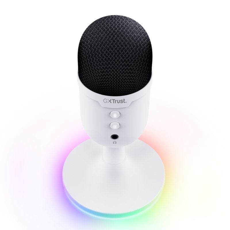 Microfone para Jogos Trust Gaming GXT 234W Yunix / USB / Branco