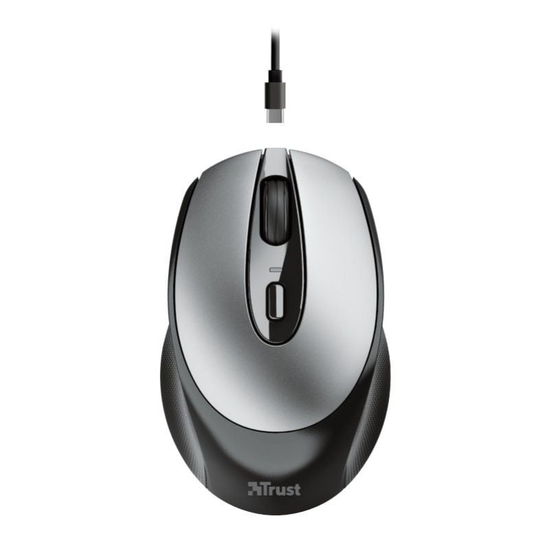 Rato sem Fios Trust Zaya / Bateria Recarregável / Até 1600 DPI