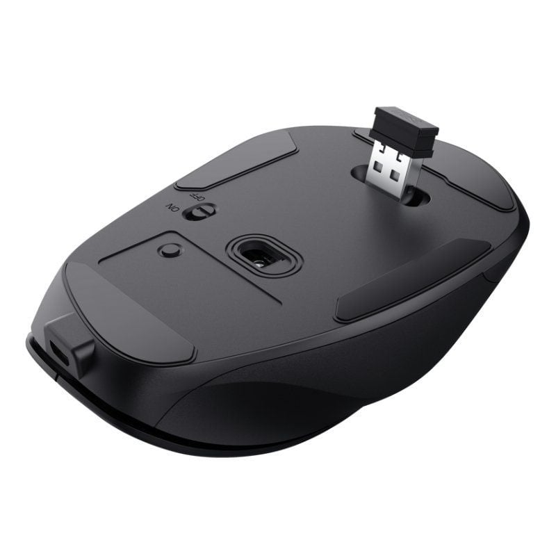 Rato Ergonómico sem Fios Trust Fyda Eco / Bateria Recarregável / Até 2400 DPI