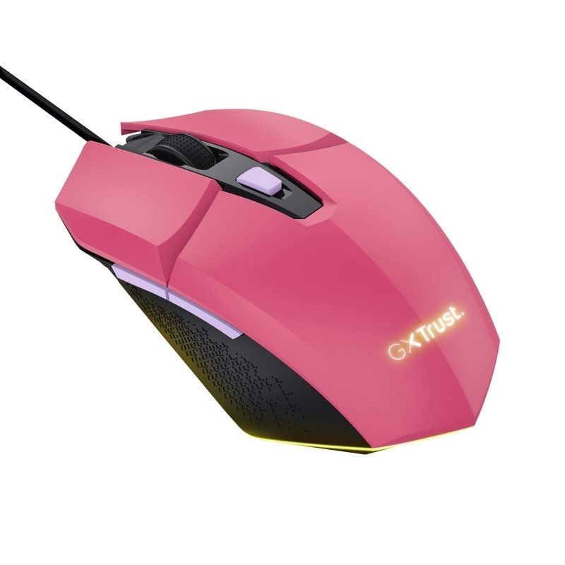 Trust Gaming Mouse GXT 109 Felox / Até 6400 DPI / Rosa