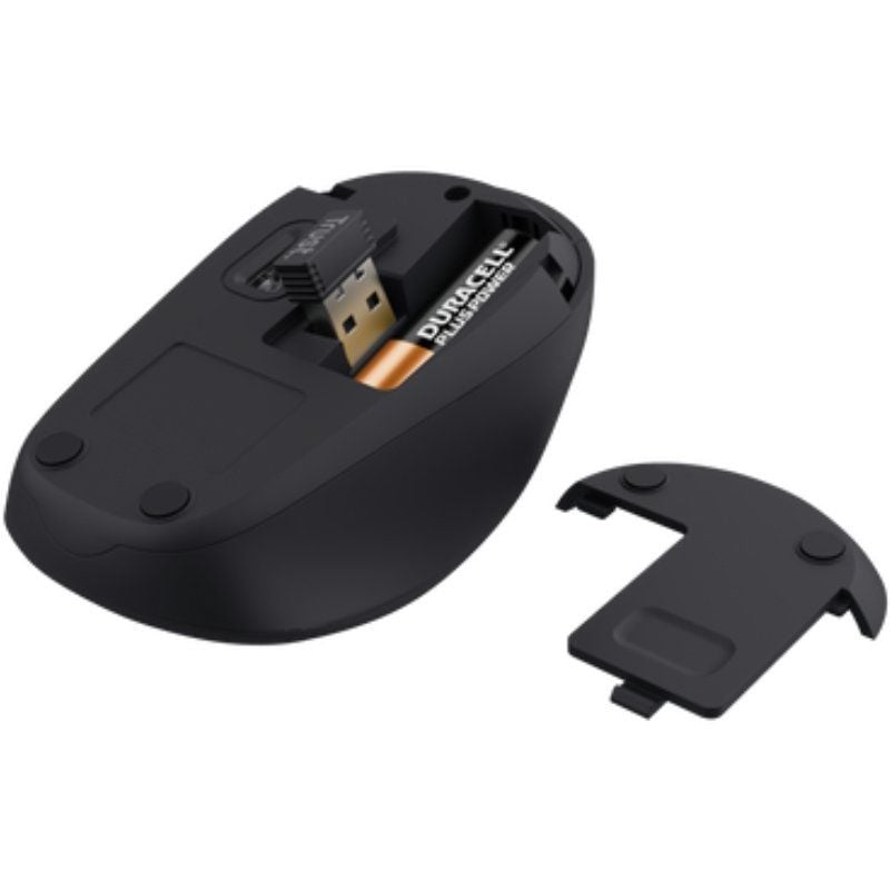 Mini Rato sem Fios Silencioso Trust Yvi+ / Até 1600 DPI / Preto