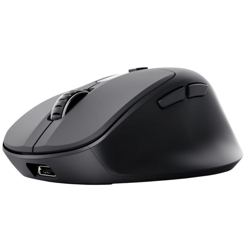 Rato sem Fios Ergonómico Trust Zevo 25991 / Bateria Recarregável / Até 4000 DPI / Preto