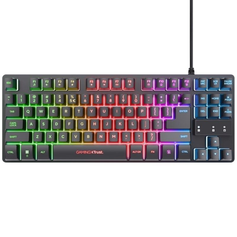 Trust Gaming Gaming GXT 794 Gaming Pack / Teclado RGB + Rato RGB + Tapete de Rato