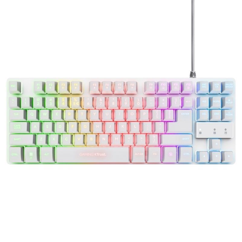 Pacote para Jogos Trust Gaming GXT 794W / Teclado RGB + Rato RGB + Tapete de Rato