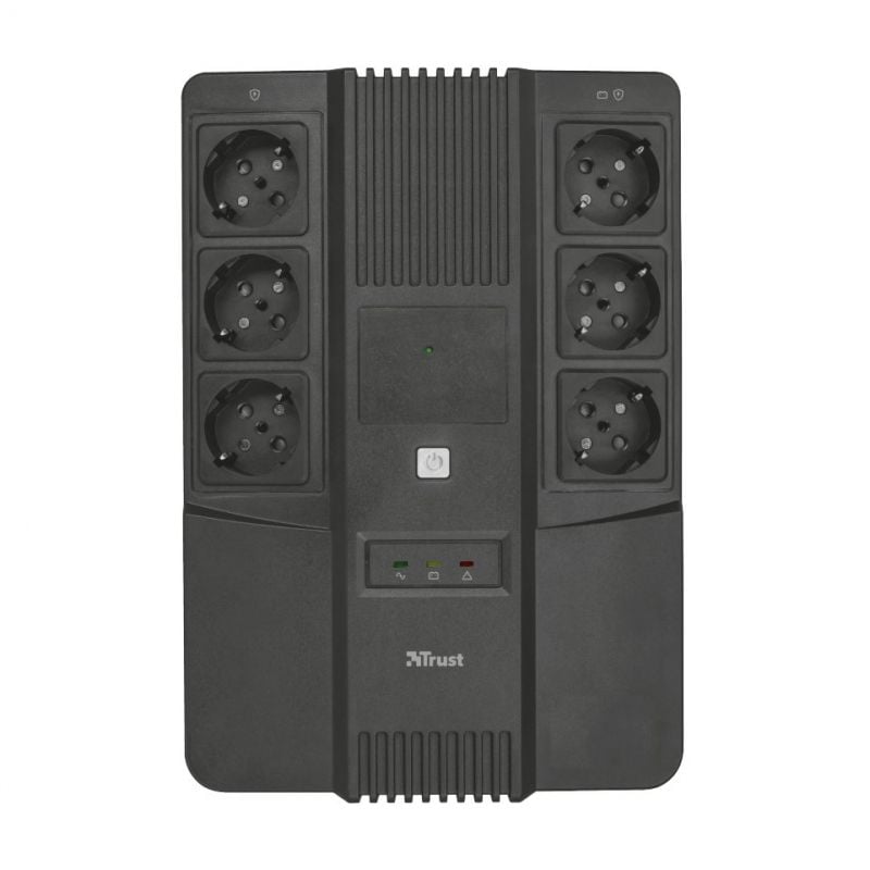 UPS de Linha Interactiva Trust Maxxon / 800VA / 6 Saídas / Formato de Bloco