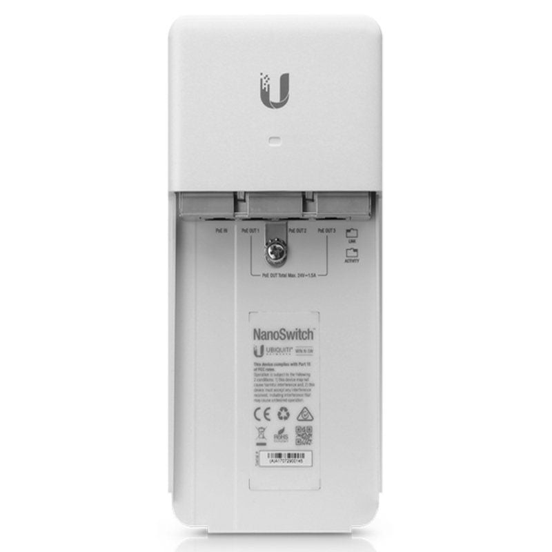 Ubiquiti Nanoswitch N-sw / 4 Portas RJ45 10 / 100 / 1000 Poe Switch