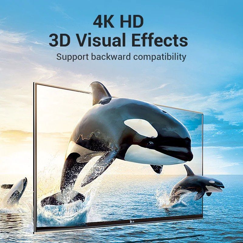 Adaptador HDMI 4K Vention AIMB0 / HDMI Macho - HDMI Fêmea