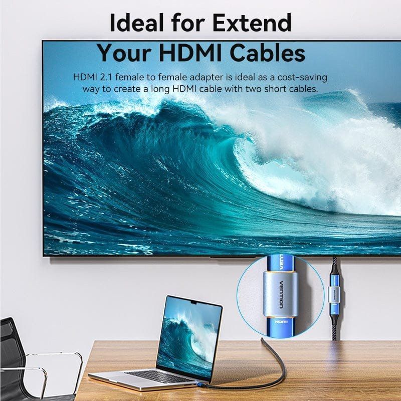 Adaptador Vention AIUH0 8K HDMI / HDMI Fêmea - HDMI Fêmea