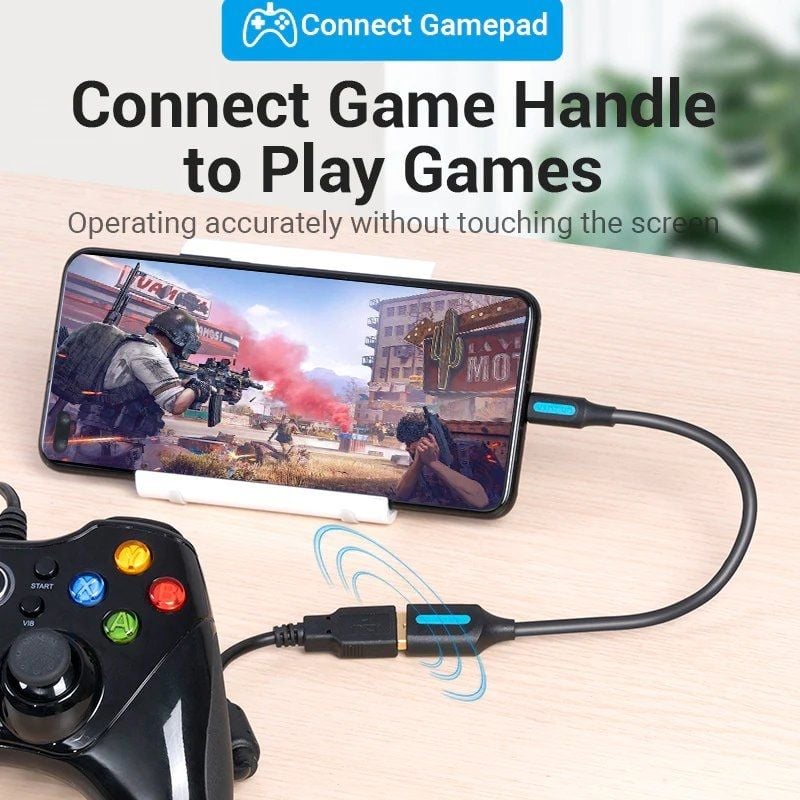 Adaptador USB 3.1 Tipo C Vention CCVBB / Adaptador USB Tipo C Macho - USB Fêmea