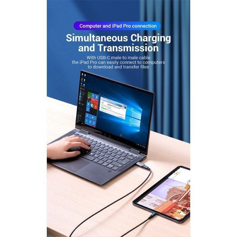 Adaptador Vention USB 3.0 CDPH0 / USB Macho - USB Tipo C Fêmea