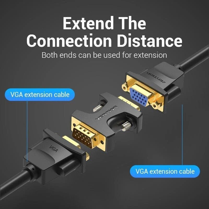 Vention DDEB0 / Adaptador VGA Macho - VGA Macho