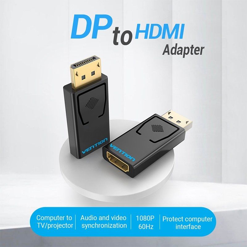 Vention HBKB0 / Adaptador Displayport Macho - HDMI Fêmea