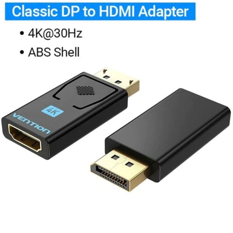 Adaptador HDMI 4K Vention HBPB0 / Adaptador Displayport Macho - HDMI Fêmea Vention HBPB0