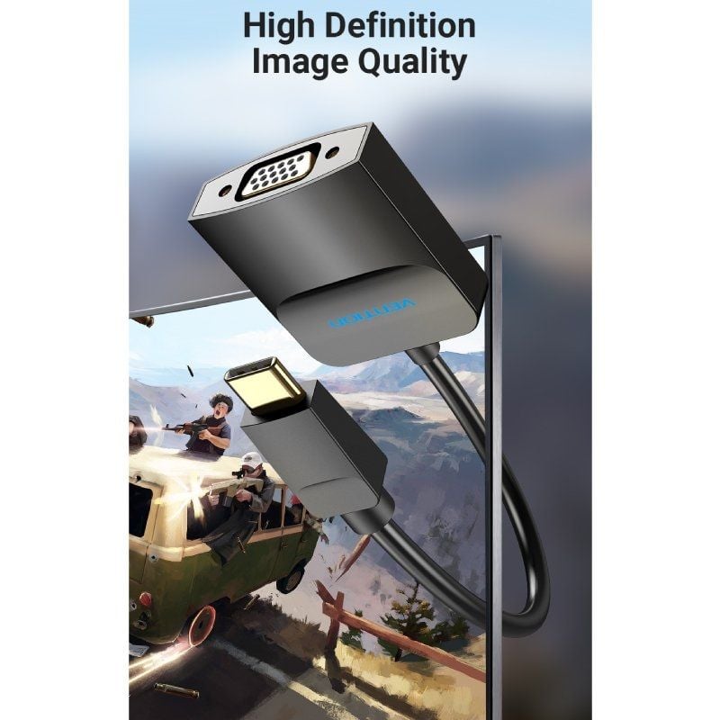 Vention TDDBB USB Type-c Vention TDDBB / Adaptador USB Type-c Macho - VGA Fêmea