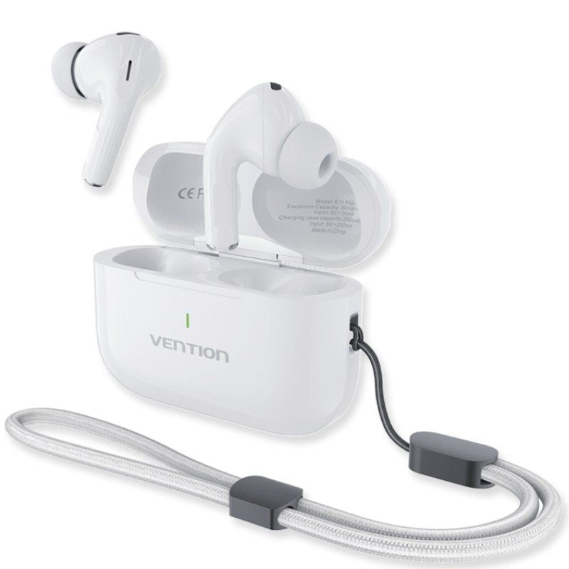 Auricular Bluetooth Vention Echo Lite E11 Plus com Estojo de Carregamento / 30h de Autonomia / Bran…