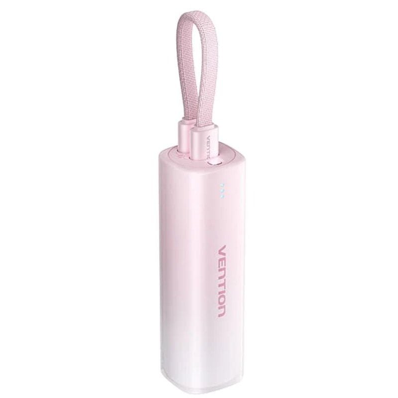 Powerbank 5000mah Vention FHWR0 / 20W / sem Fios / Rosa