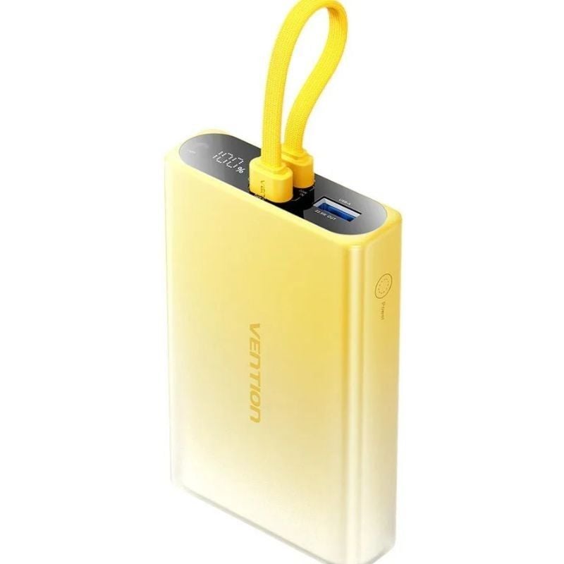 Powerbank 10000mah Vention FHZY0 / 22.5w / Amarelo