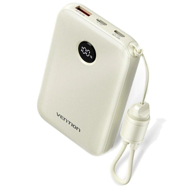 Powerbank 10000mah Vention Fkan0-c / 22.5w / Cinzento