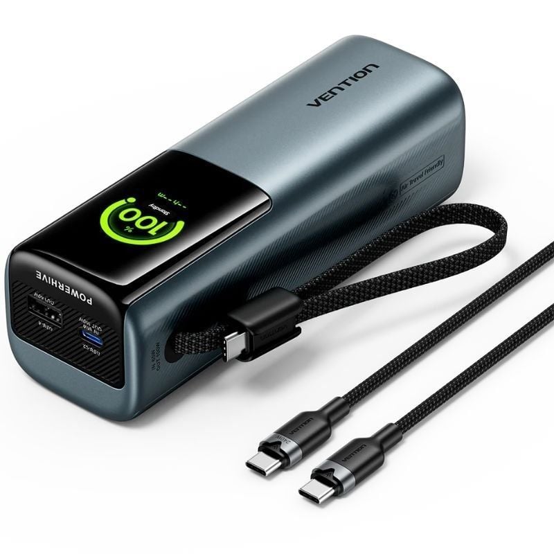 Powerbank 20000mah Vention FKFH0 / 165W / Cinzento