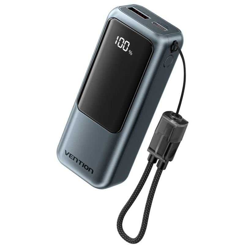 Powerbank 10000mah Vention FKOH0 / 22.5w / Cinzento