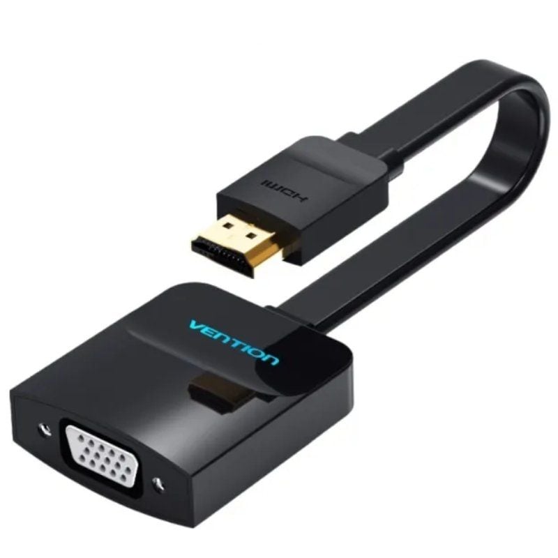 Cabo Conversor Vention 74345 / HDMI Macho / VGA Fêmea / 15cm / Preto