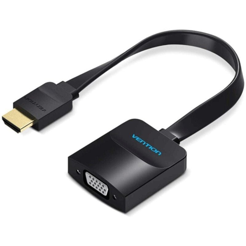 Conversor Vention 74346 / HDMI Macho / VGA Fêmea - Jack 3.5 Fêmea / 20cm / Preto