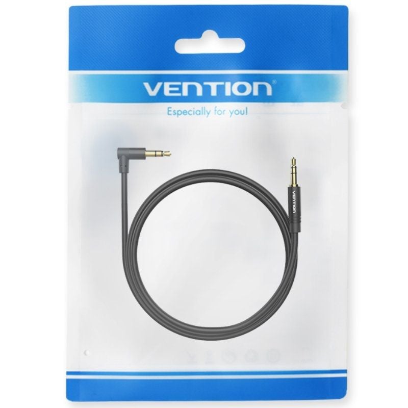 Vention Bakbf-t Cabo Estéreo / Jack 3.5 Macho - Jack 3.5 Macho / 1m / Preto