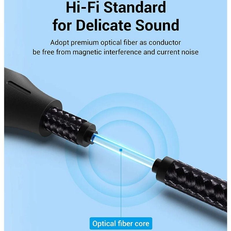 BAVHN Cabo de Áudio de Fibra Ótica Vention BAVHN / 15m / Cinzento