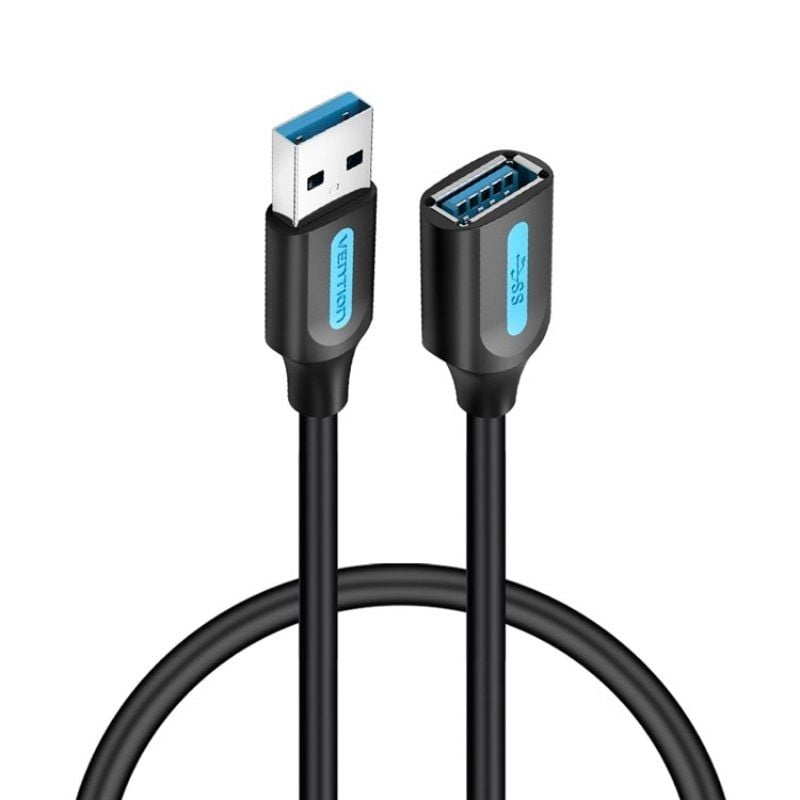 Cabo de Extensão Vention USB 3.0 CBHBH / USB Macho - USB Fêmea / 5gbps / 2m / Preto